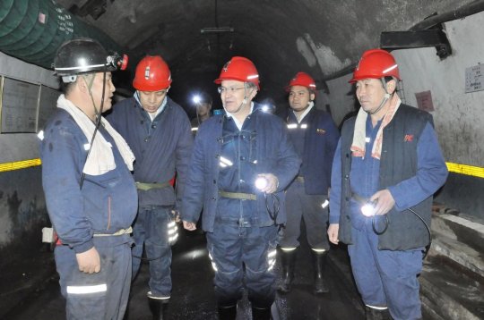 马金平到花园煤矿检查指导工作