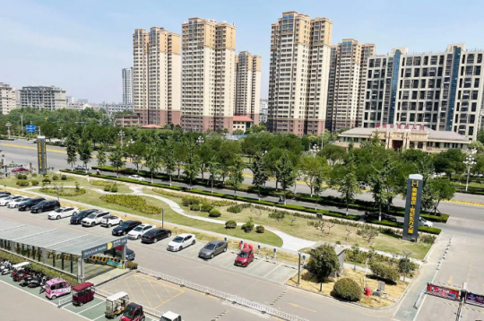 世纪东方大厦外部景观改造完成